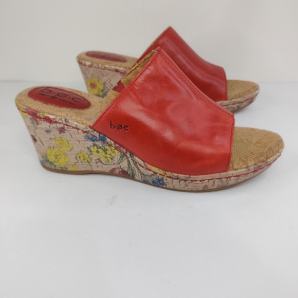 Born Shoes Boc Born Concept Red Womens Sandals Size 8 Poshmark